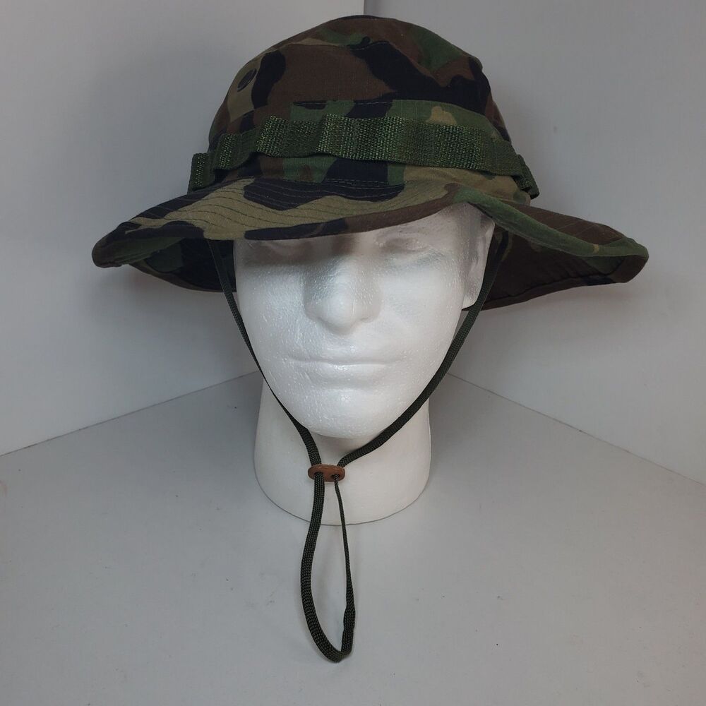 Human Technologies Co Camo Boonie Hat Mens Sz 8 Army Hunting Camping Outdoor